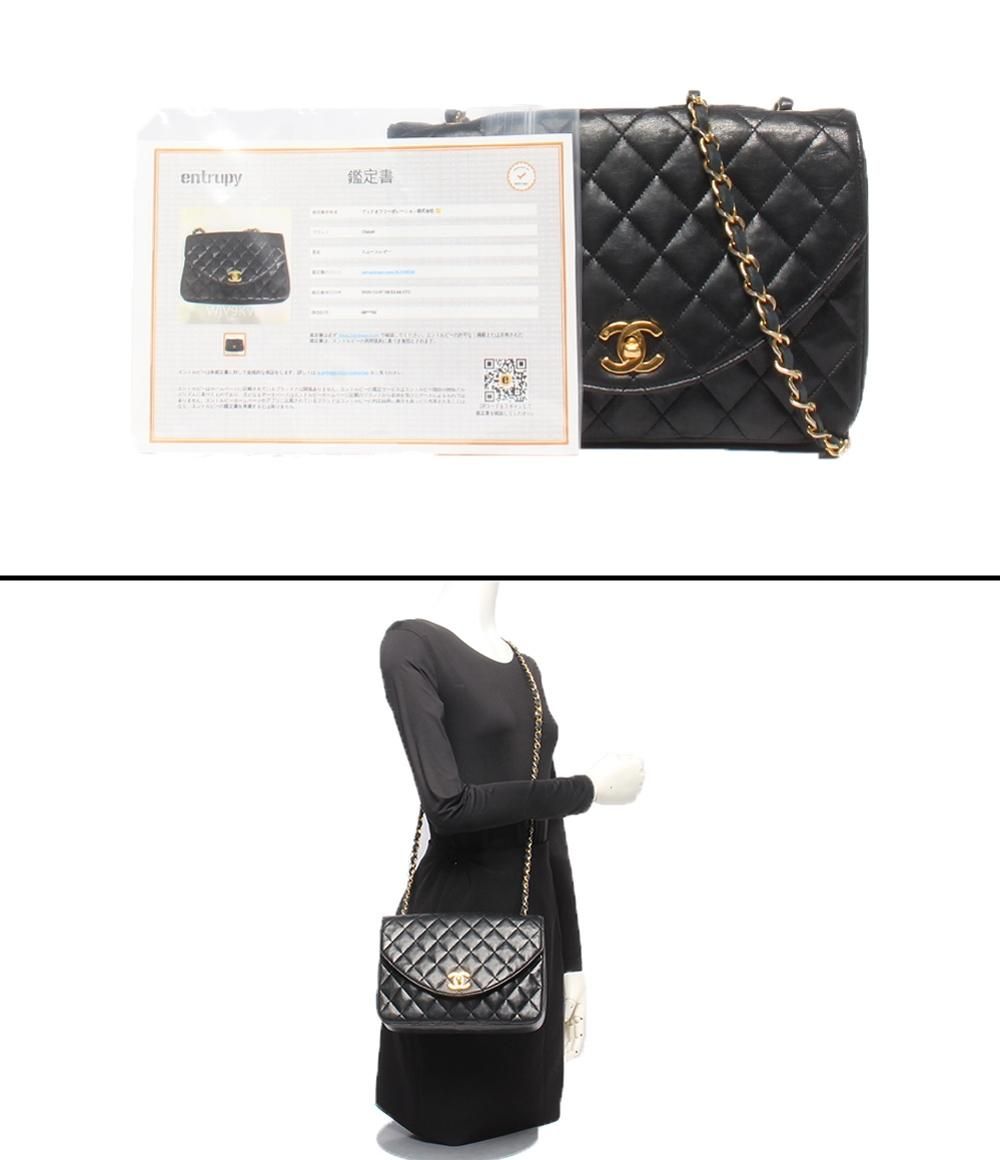 Chanel Chain Shoulder Bag Single Lambskin Gold 0 Quilted — view 9