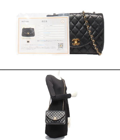 Chanel Chain Shoulder Bag Single Lambskin Gold 0 Quilted — view 9