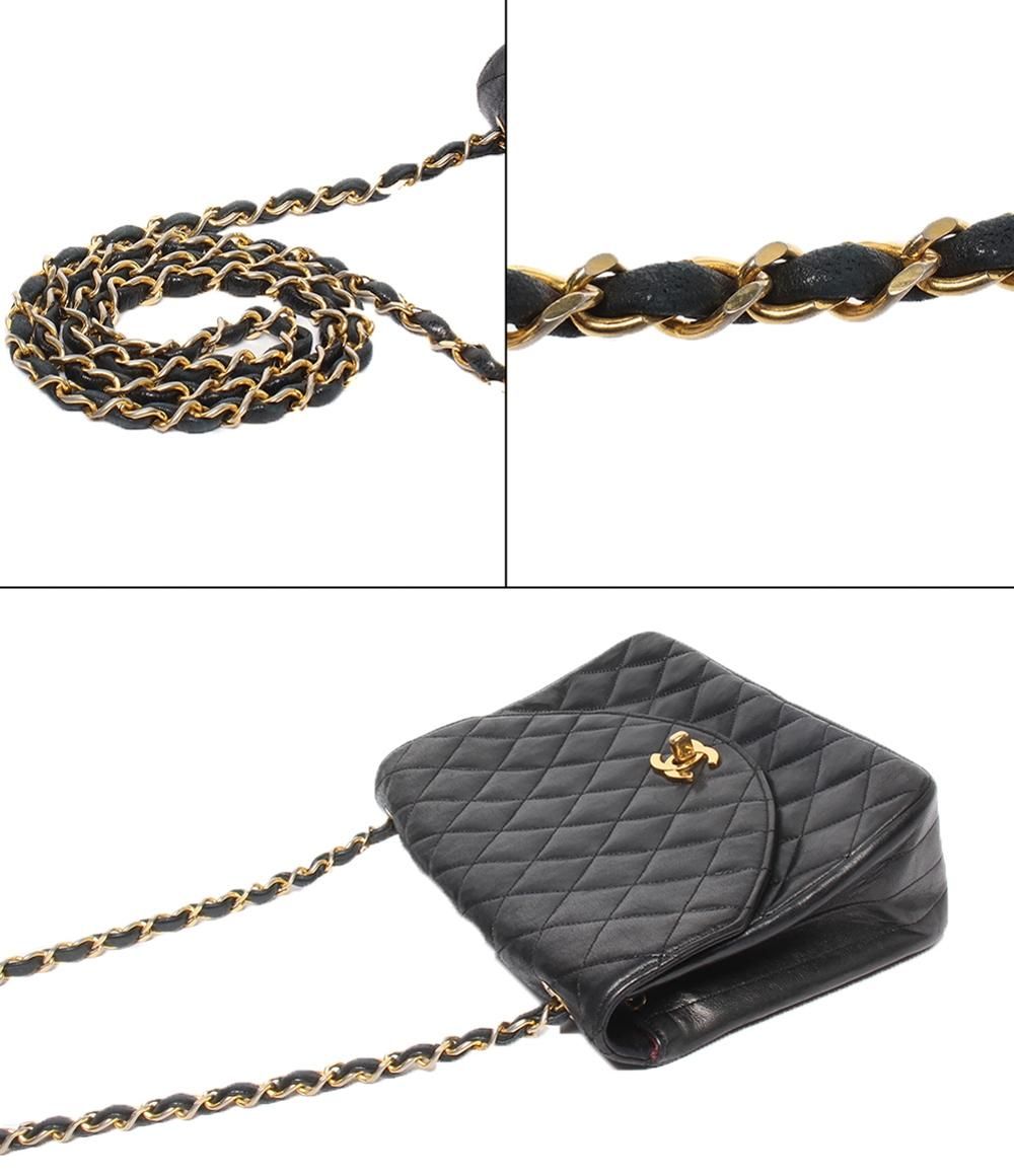 Chanel Chain Shoulder Bag Single Lambskin Gold 0 Quilted — view 8