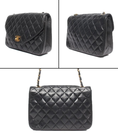 Chanel Chain Shoulder Bag Single Lambskin Gold 0 Quilted — view 2