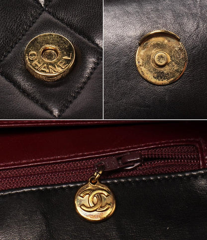 Chanel Shoulder Bag Lambskin CC Logo Gold Crossbody Quilted — view 8