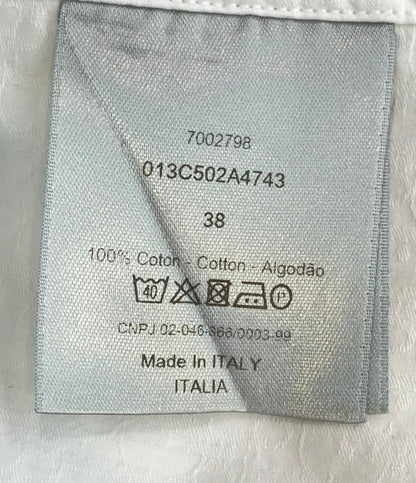 Dior Dio Long Sleeve Shirt Cotton All Over Pattern Top 38 — view 4
