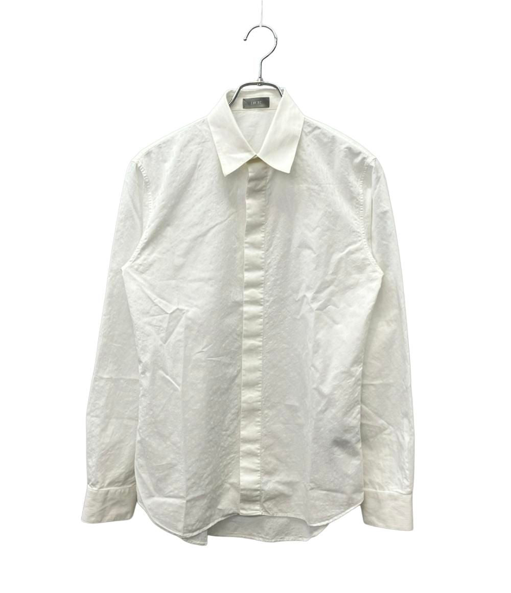 Dior Dio Long Sleeve Shirt Cotton All Over Pattern Top 38