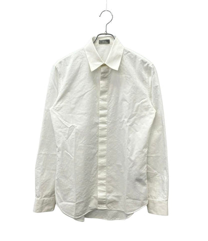 Dior Dio Long Sleeve Shirt Cotton All Over Pattern Top 38