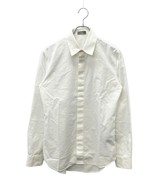 Dior Dio Long Sleeve Shirt Cotton All Over Pattern Top 38