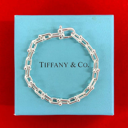 Tiffany & Co Smo Roulis Link 925 Sterling Silver Bracelet
