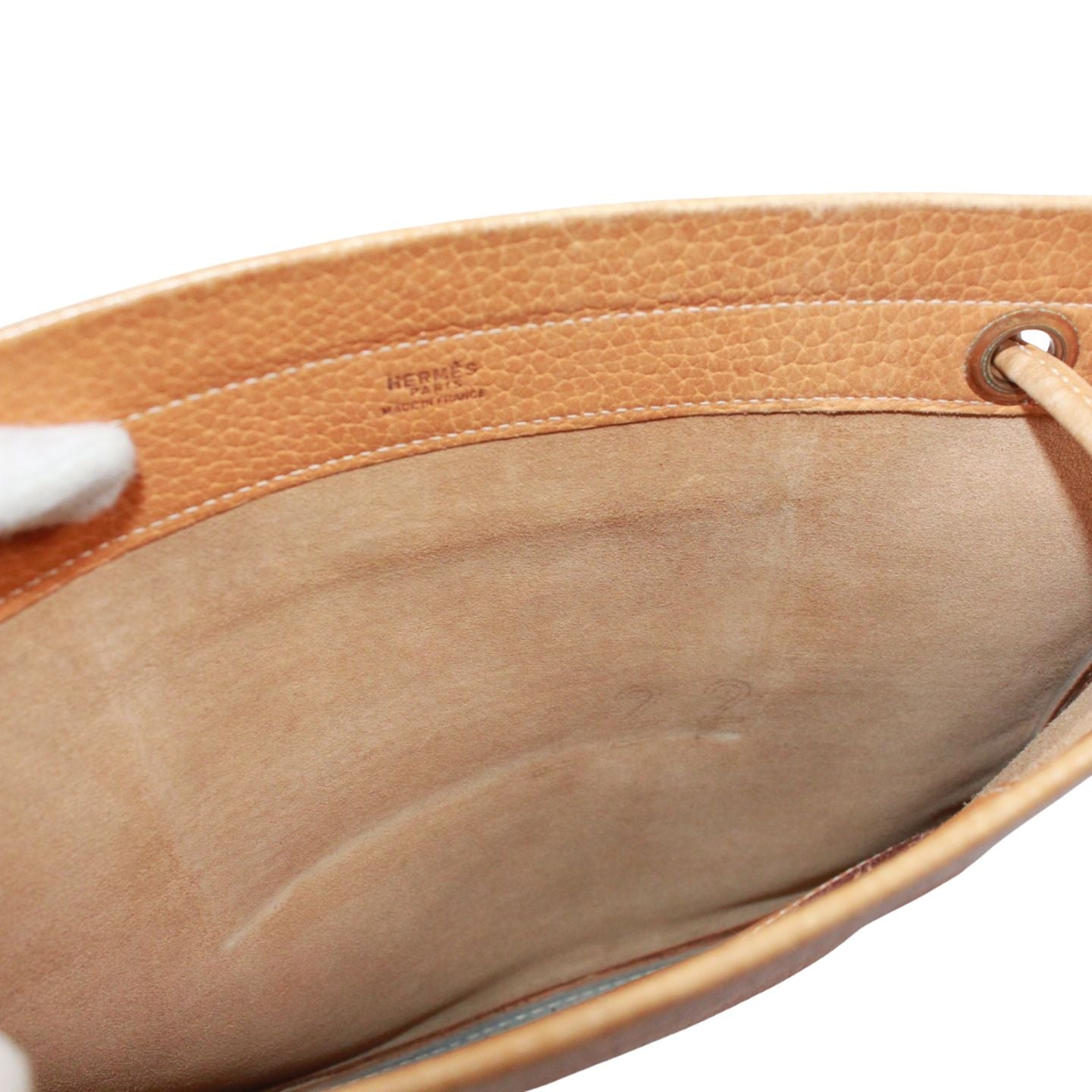 Hermes Aline Leather Beige Shoulder Bag Gold — view 9