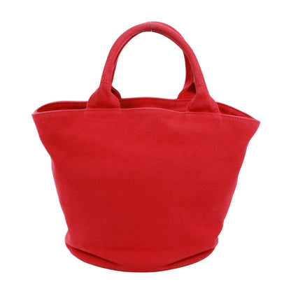 Prada Canapa Canvas Red Tote Silver — view 3