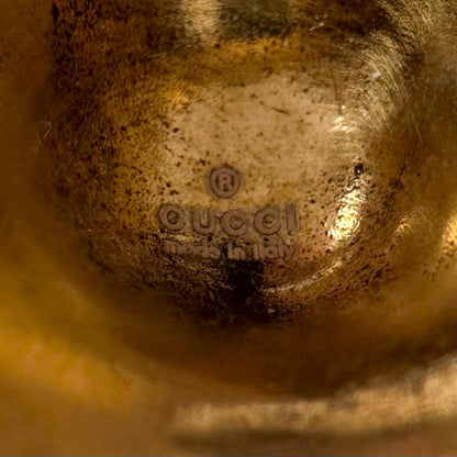 Gucci Lion Head Metal Gold Ring — view 5