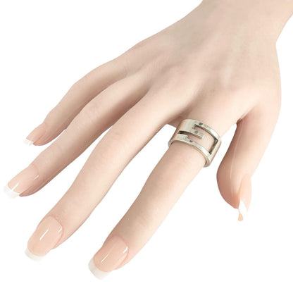 Gucci Brandet Silver Ring — view 6