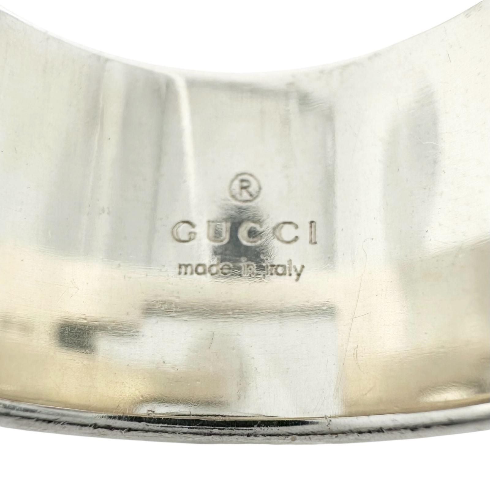 Gucci Brandet Silver Ring — view 4