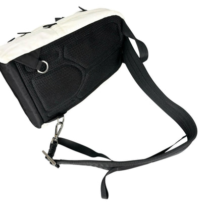 Prada Tessuto Montagn Sling Bag Nylon Saffiano Leather Black — view 5