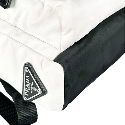 Prada Tessuto Montagn Sling Bag Nylon Saffiano Leather Black — view 7