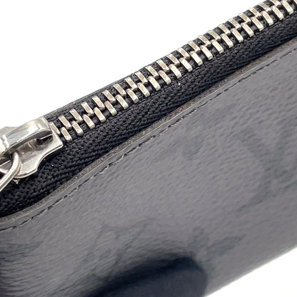 Louis Vuitton Pochette Cles Coin Case Gray Black Pouch Silver — view 7