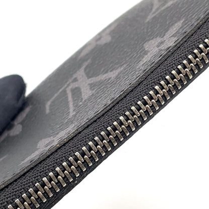 Louis Vuitton Pochette Cles Coin Case Gray Black Pouch Silver — view 8