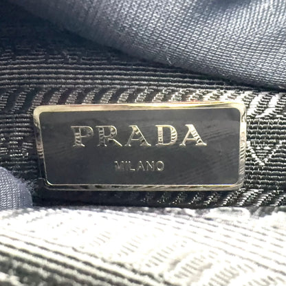 Prada Nylon Black Shoulder Bag Silver — view 4