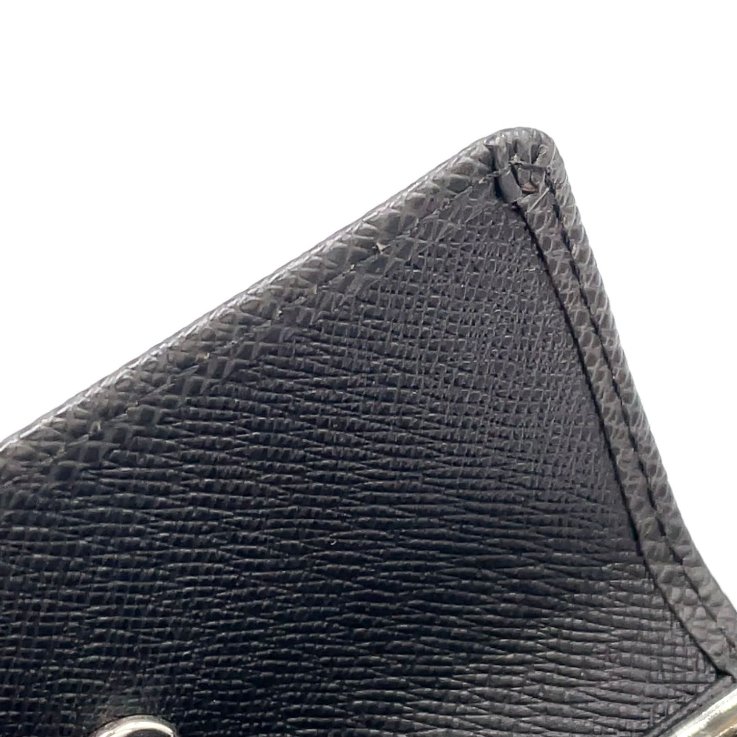 Louis Vuitton Multicles 4 Taiga Ardoise Leather Black 4 Key Case Silver — view 9