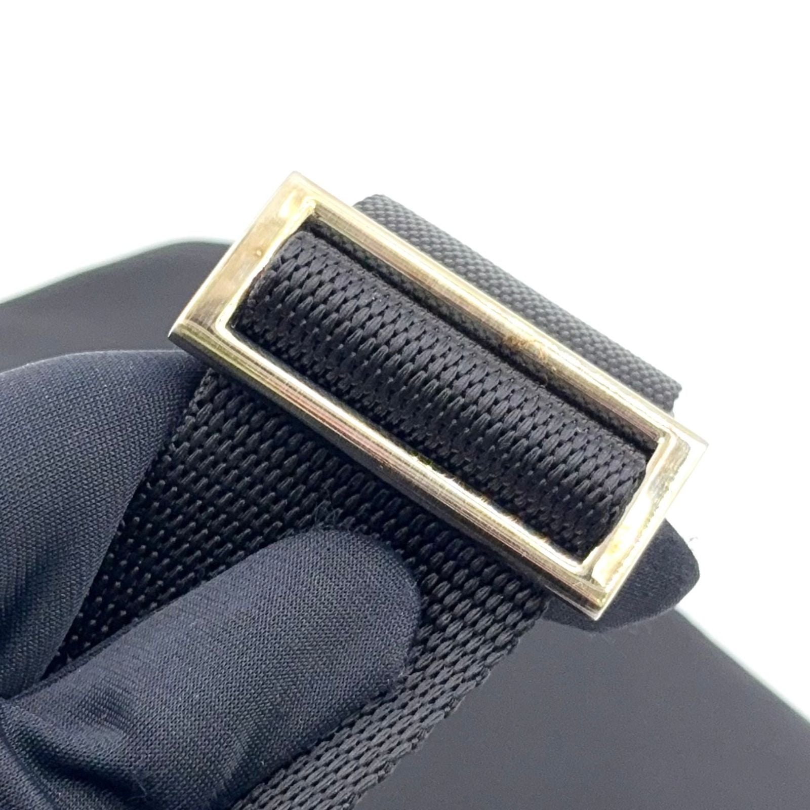 Prada Nylon Black Shoulder Bag Silver — view 7
