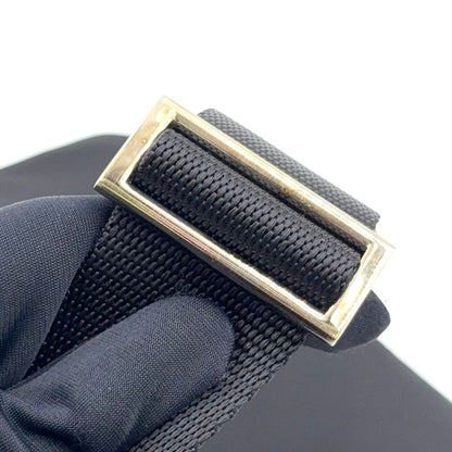 Prada Nylon Black Shoulder Bag Silver — view 7