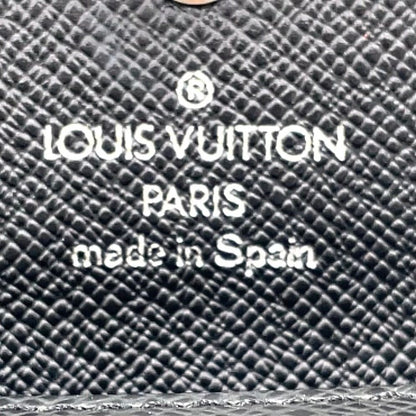 Louis Vuitton Multicles 4 Taiga Ardoise Leather Black 4 Key Case Silver — view 3