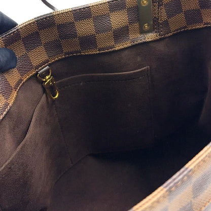 Louis Vuitton Marribbon PM Damier Ebene Leather Brown Tote Gold — view 6