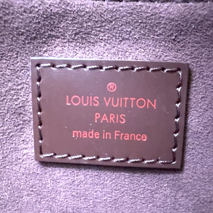 Louis Vuitton Marribbon PM Damier Ebene Leather Brown Tote Gold — view 4
