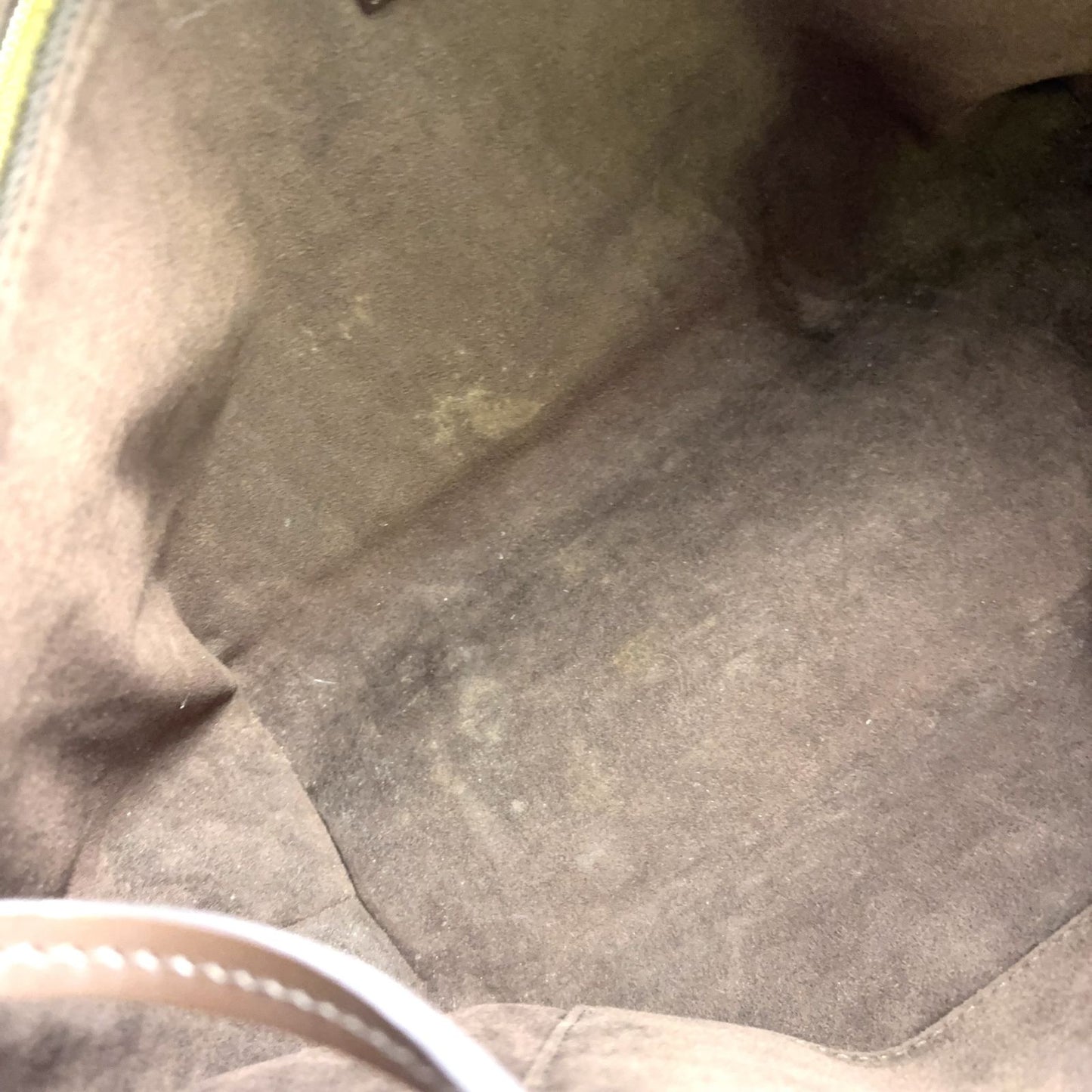 Louis Vuitton Marribbon PM Damier Ebene Leather Brown Tote Gold — view 5