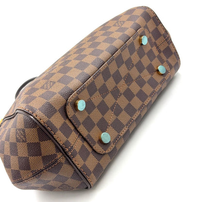 Louis Vuitton Marribbon PM Damier Ebene Leather Brown Tote Gold — view 9