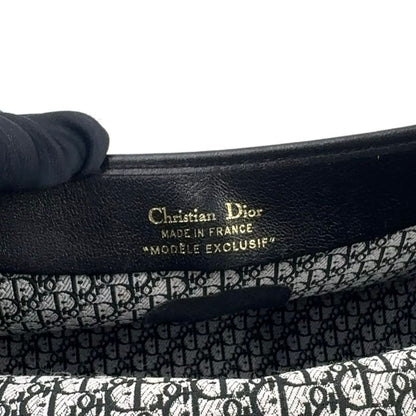 Dior Trotter Vintage Leather Black Shoulder Bag Gold — view 4