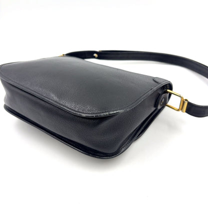 Dior Trotter Vintage Leather Black Shoulder Bag Gold — view 8