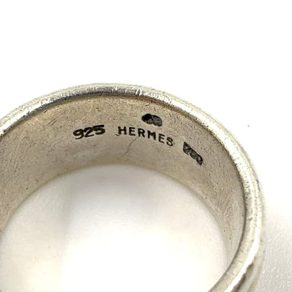 Hermes Logo Yellow Gold Silver Ring — view 4