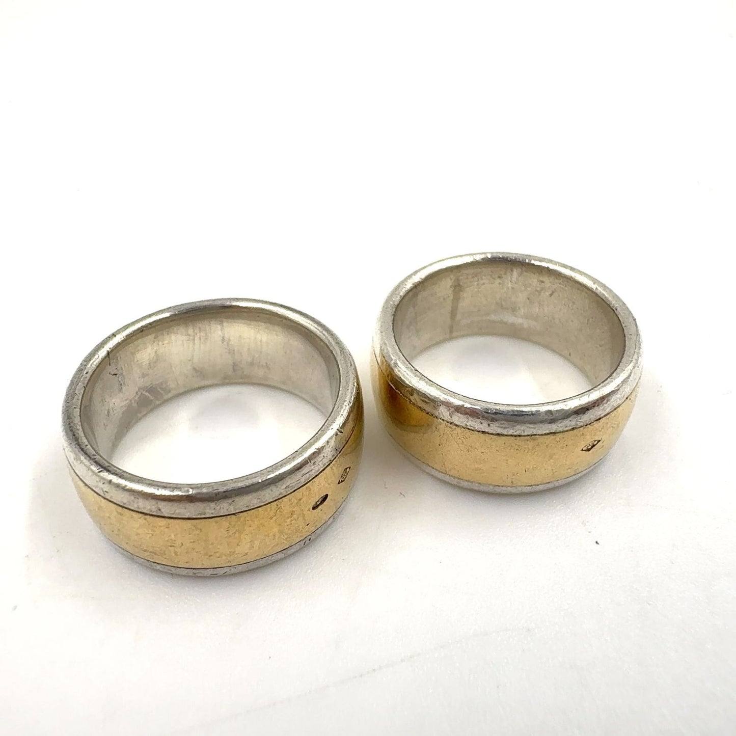 Hermes Logo Yellow Gold Silver Ring — view 8