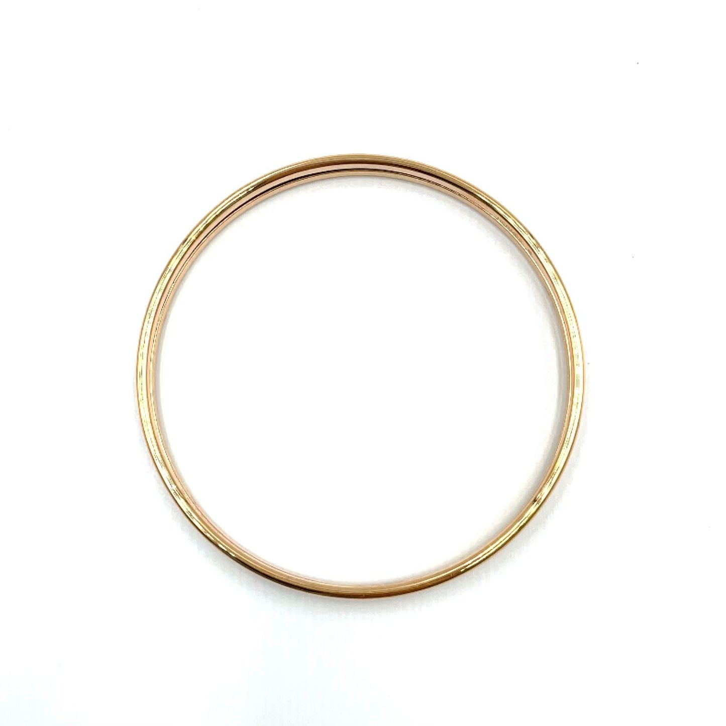 Hermes Uni Metal Enamel Ivory Gold Bangle Bracelet — view 3
