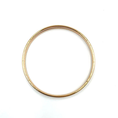 Hermes Uni Metal Enamel Ivory Gold Bangle Bracelet — view 3