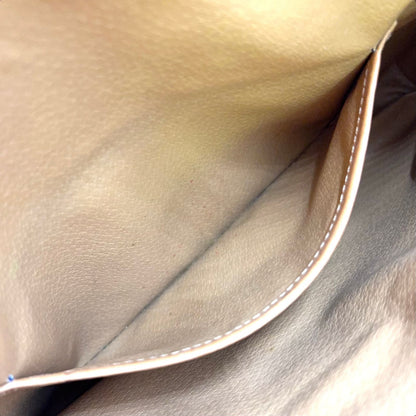 Celine Macadam Pattern Leather Brown Clutch Gold — view 5