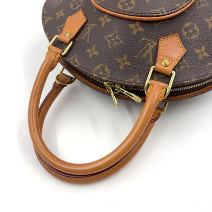 Louis Vuitton Ellipse PM Monogram Leather Brown Handbag Gold — view 5