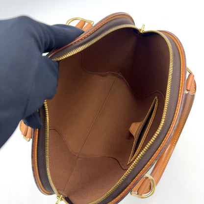 Louis Vuitton Ellipse PM Monogram Leather Brown Handbag Gold — view 3