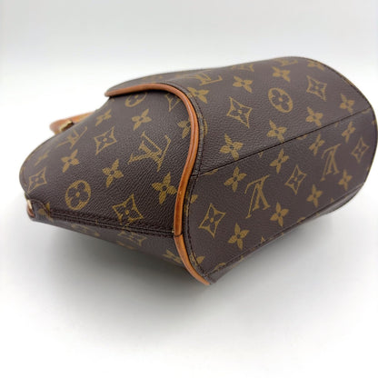 Louis Vuitton Ellipse PM Monogram Leather Brown Handbag Gold — view 9