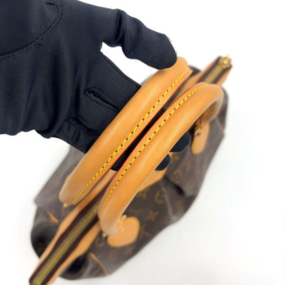Louis Vuitton Tivoli PM Monogram Leather Brown Handbag Gold — view 6