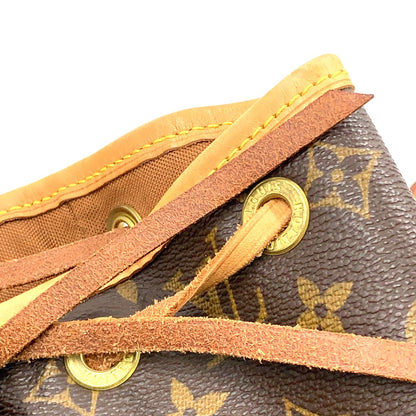 Louis Vuitton Montsouris MM Monogram Leather Brown Light Backpack Gold — view 7