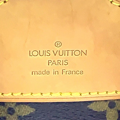 Louis Vuitton Montsouris MM Monogram Leather Brown Light Backpack Gold — view 4