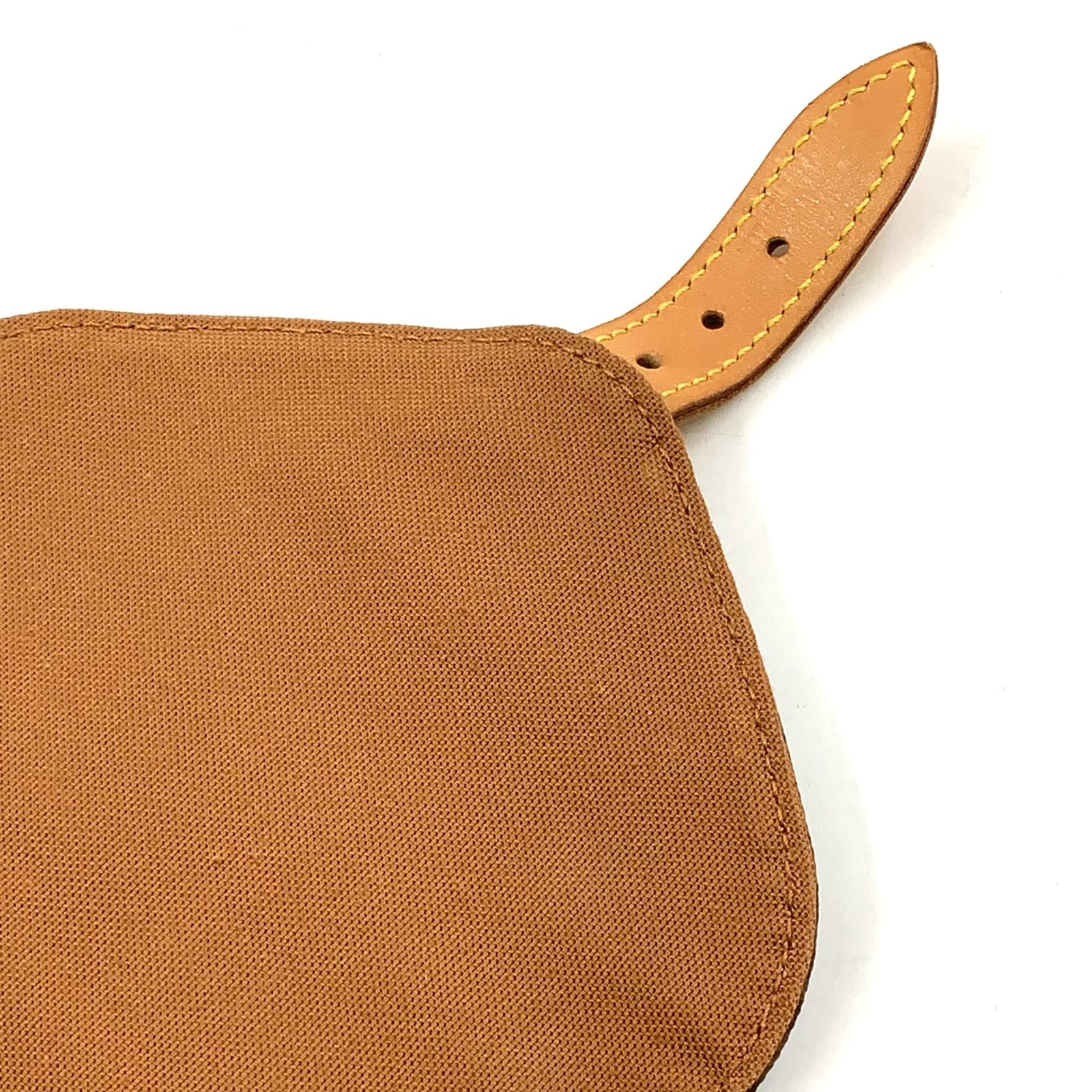 Louis Vuitton Montsouris MM Monogram Leather Brown Light Backpack Gold — view 6