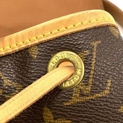 Louis Vuitton Montsouris MM Monogram Leather Brown Light Backpack Gold — view 8