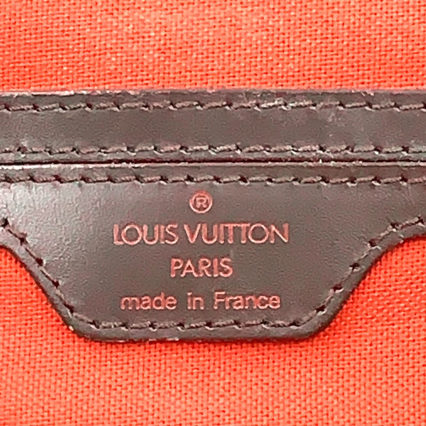 Louis Vuitton Soho Damier Ebene Leather Brown Backpack Gold — view 4