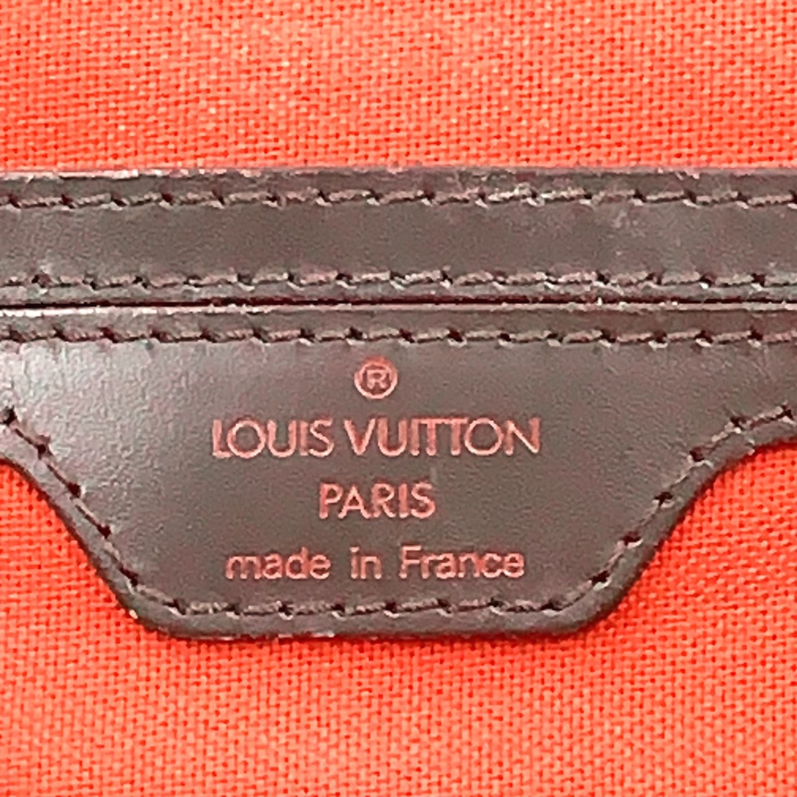 Louis Vuitton Soho Damier Ebene Leather Brown Backpack Gold — view 4