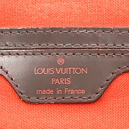 Louis Vuitton Soho Damier Ebene Leather Brown Backpack Gold — view 4