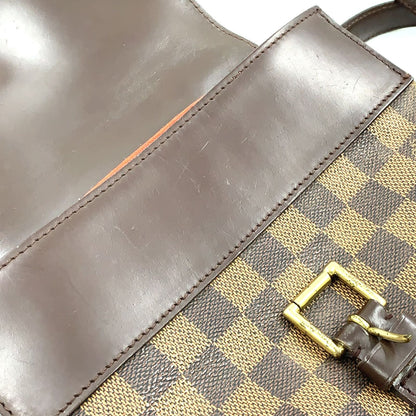 Louis Vuitton Soho Damier Ebene Leather Brown Backpack Gold — view 8