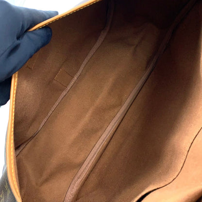 Louis Vuitton Saumur 35 Monogram Leather Brown Shoulder Bag Gold — view 3