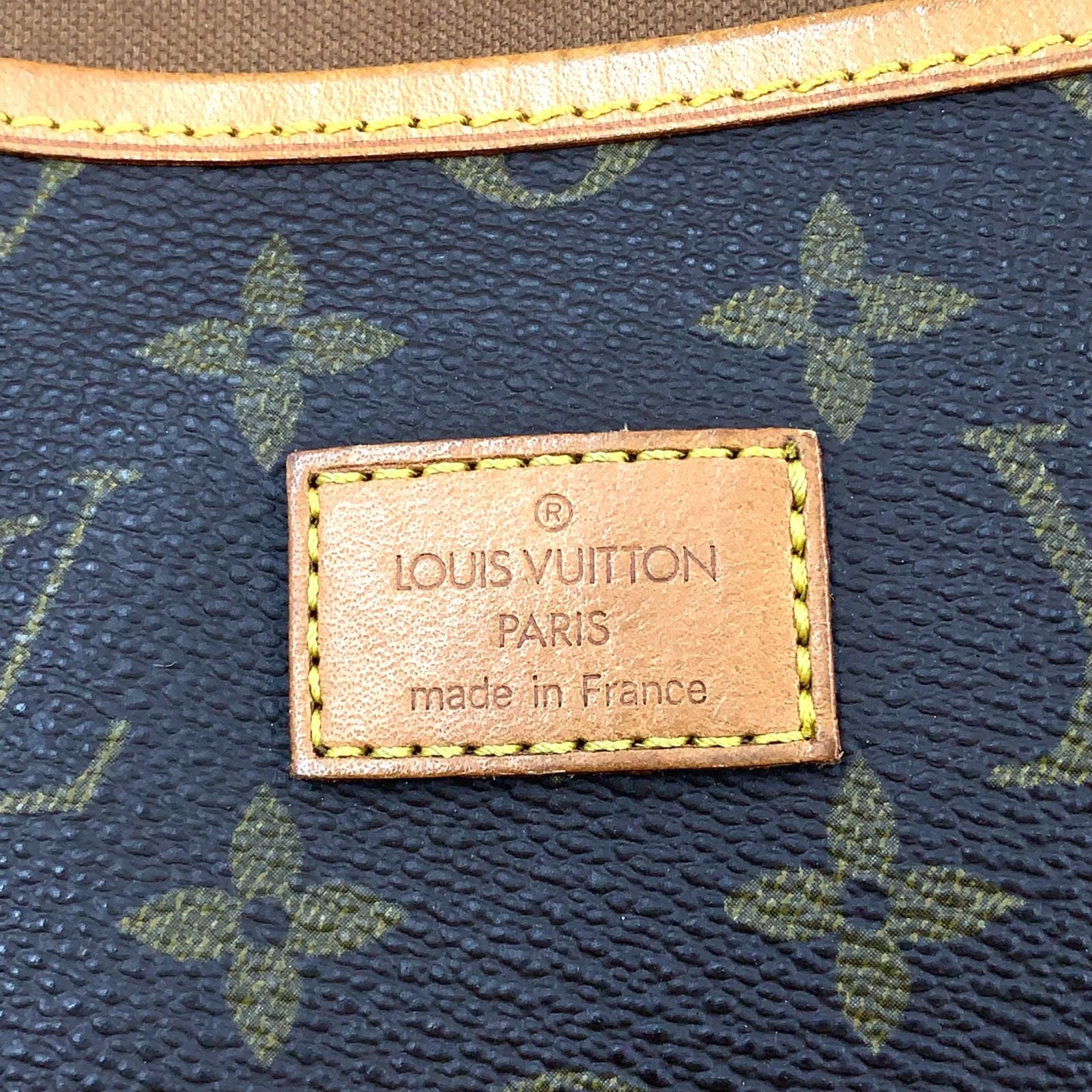 Louis Vuitton Saumur 35 Monogram Leather Brown Shoulder Bag Gold — view 4