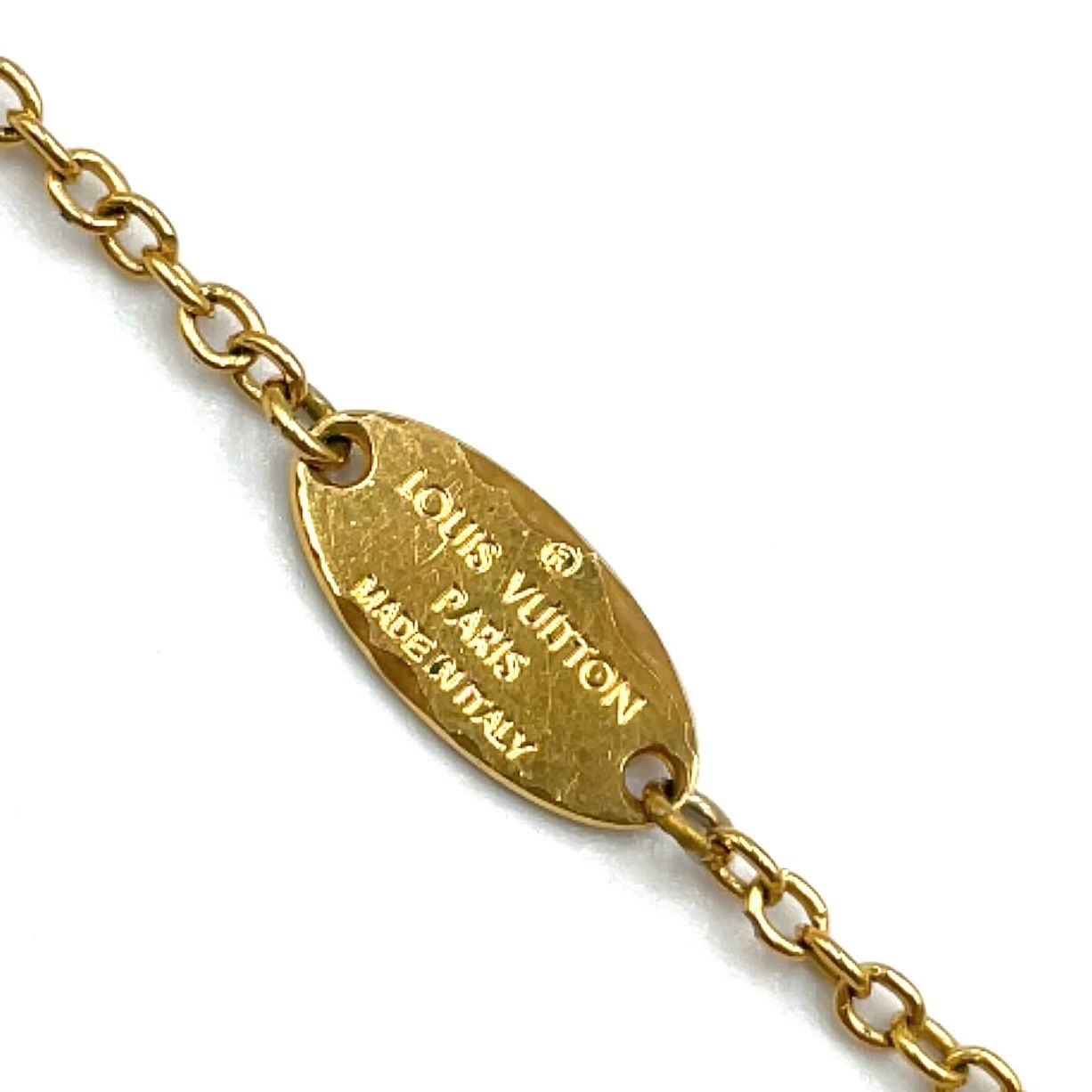 Louis Vuitton Collier Metal Gold Plated Silver Necklace — view 4